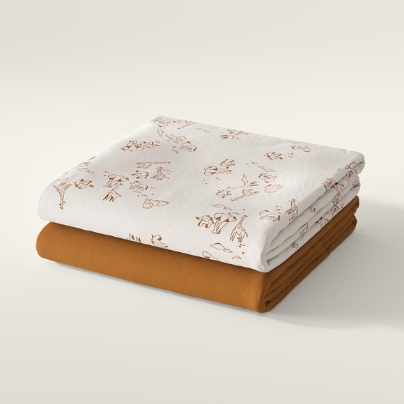 Nestig Savanna Mini Crib Sheet Set - Picture 1 of 3
